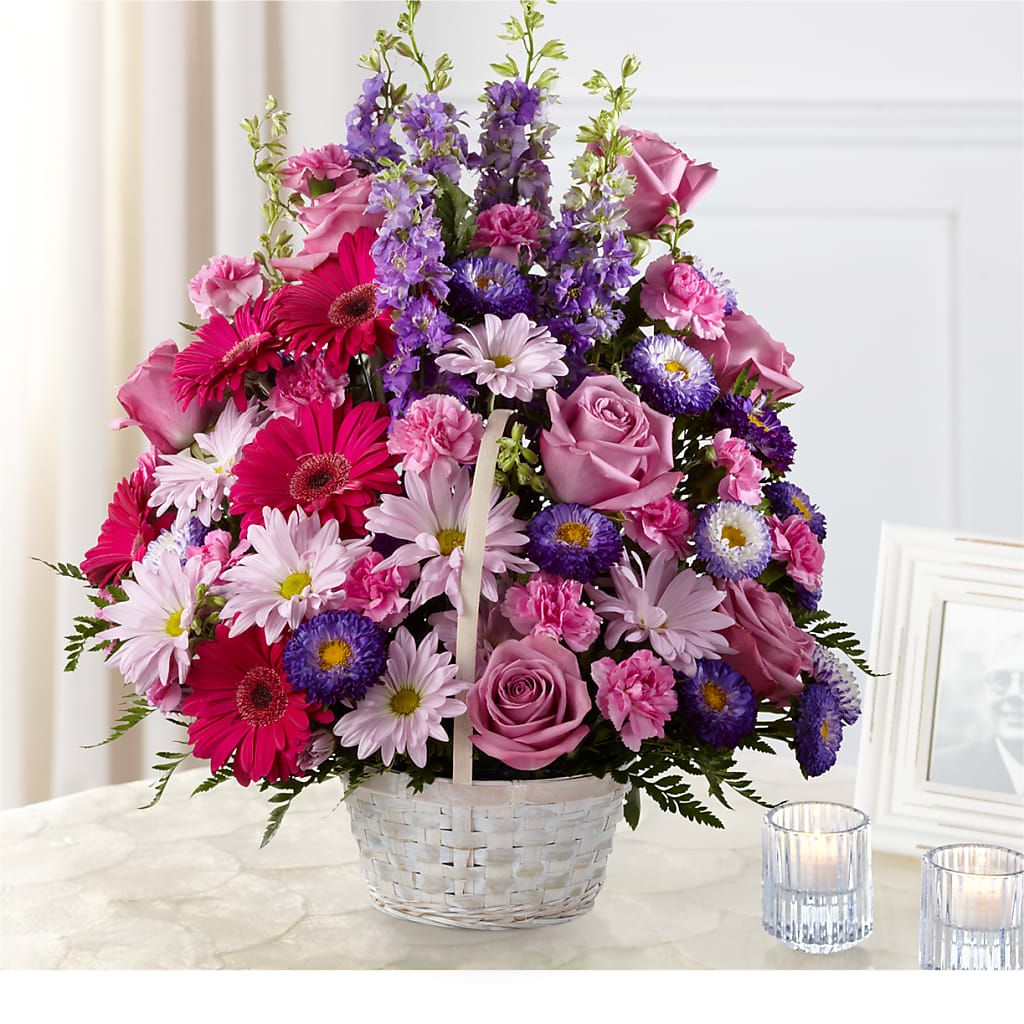 Pastel Peace Basket – Bloomsy Flowers And Supply, Clayton NC