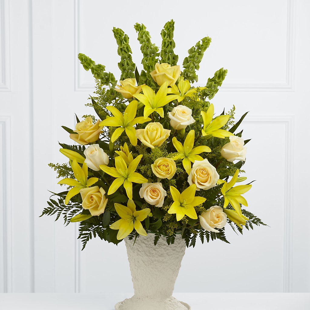 Golden Memories Arrangement – Bloomsy Flowers And Supply, Clayton NC