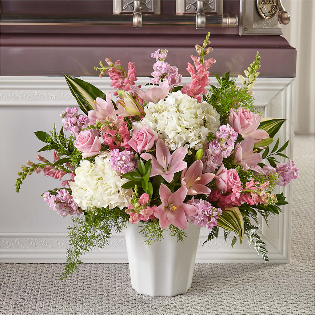 Simply Serene Floor Basket – Bloomsy Flowers And Supply, Clayton NC
