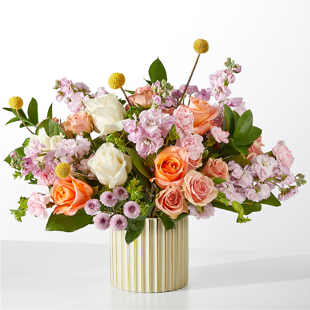French Market Bouquet with Ivory Vase – Bloomsy Flowers And Supply, Clayton NC