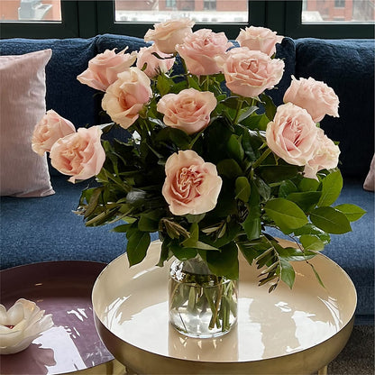 Long Stem Pink Rose Bouquet –  Bloomsy Flowers And Supply, Clayton NC